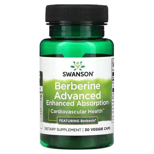 Swanson Berberine Advanced Enhanced Absorption 30 vcaps