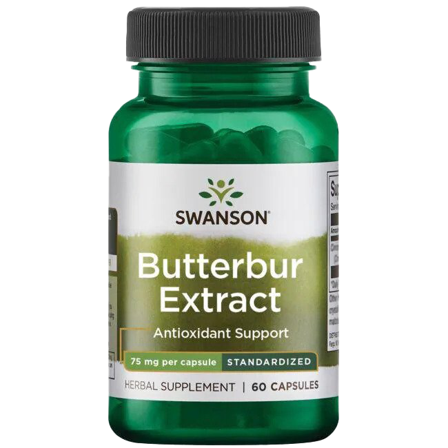 Swanson Butterbur Extract, 75mg - 60 caps