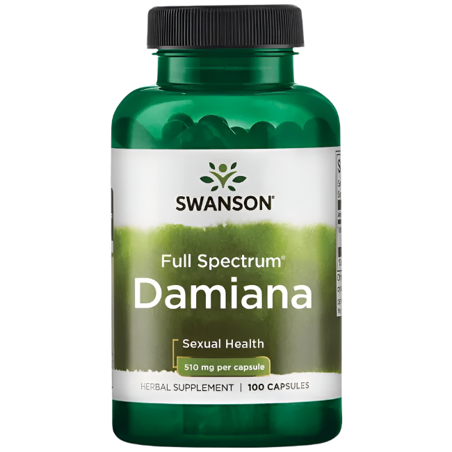 Swanson Damiana, 510mg - 100 caps