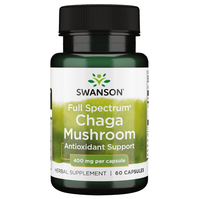 Swanson Full Spectrum Chaga Mushroom 400mg 60 Capsules