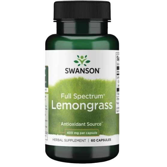 Swanson Full Spectrum Lemongrass, 400mg (EAN 087614119311) - 60 caps