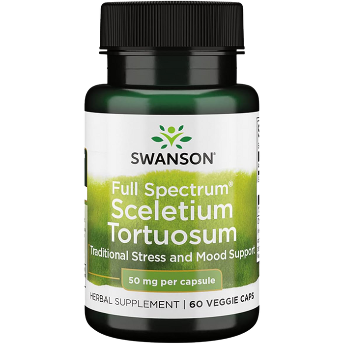 Swanson Full Spectrum Sceletium Tortuosum, 50mg 60 Veg Capsules