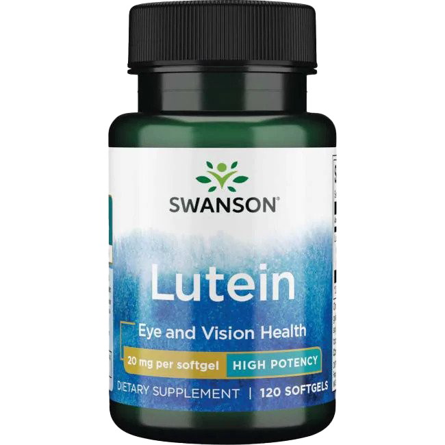 Swanson Lutein, 20mg - 120 softgels