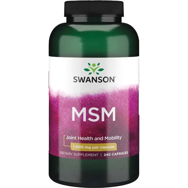Swanson MSM Methylsulfonylmethane, 1000mg - 240 caps