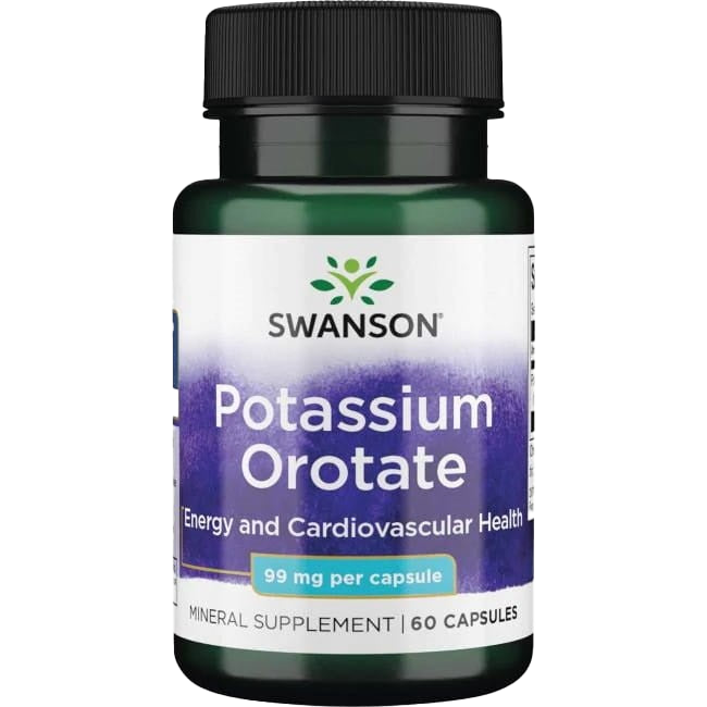 Swanson Potassium Orotate, 99mg - 60 caps