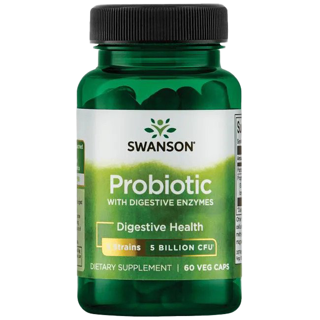 Swanson Probiotic with Digestive Enzymes - 60 vcaps