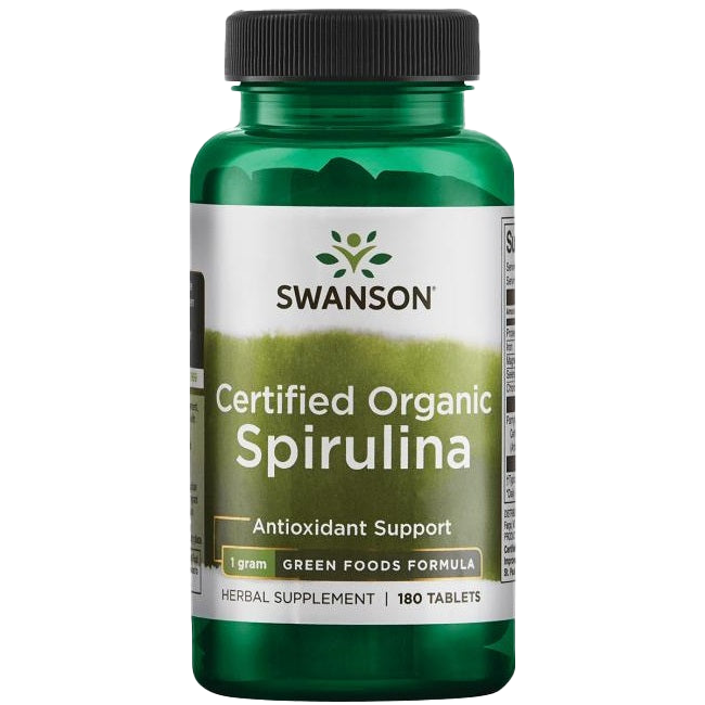 Swanson Spirulina Organic - 180 tabs