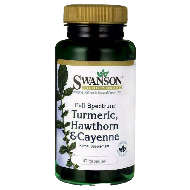 Swanson Turmeric, Hawthorn & Cayenne - 60 caps