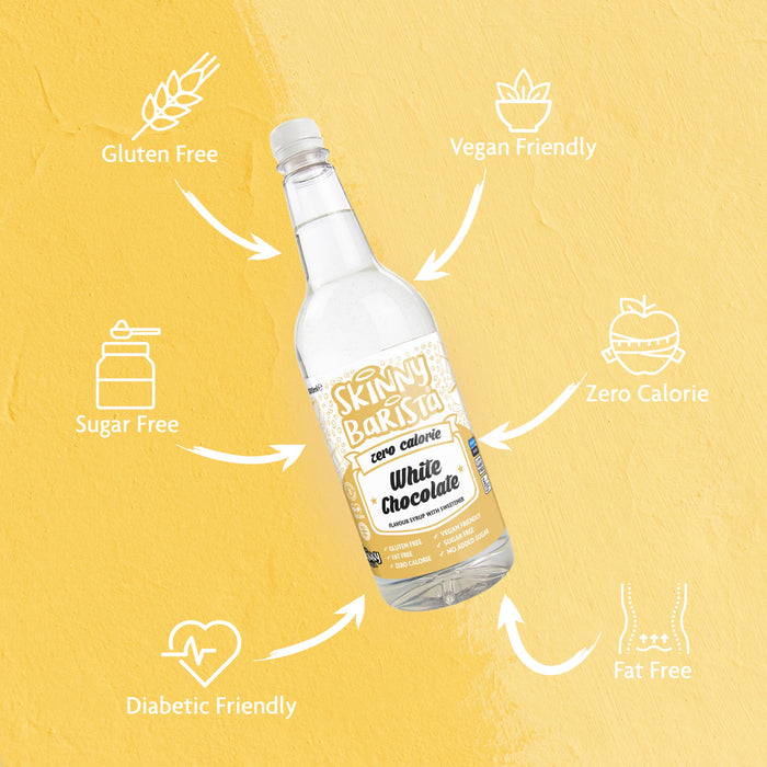 The Skinny Food Co Coffee Syrup 1000ml  White Chocolate - Sports Nutrition at MySupplementShop by The Skinny Food Co