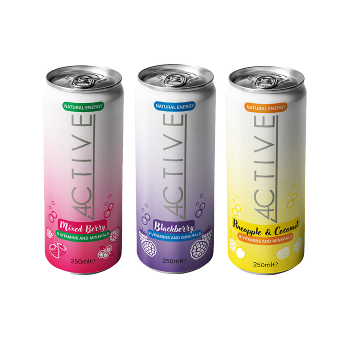 4CTIVE Natural Energy Drink 12x250ml
