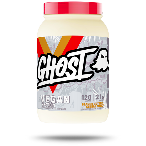 Ghost Vegan Protein 28 Servings Plant-Based Pea & Organic Pumpkin Protein - Peanut Cereal Milk - Vegan Protein at MySupplementShop by Ghost