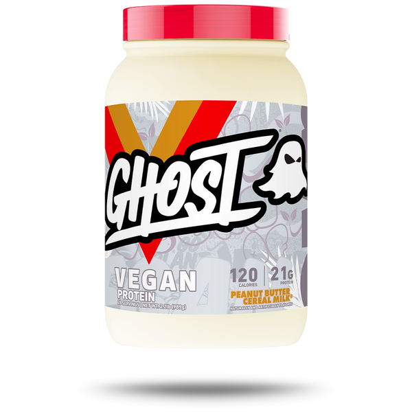 Ghost Vegan Protein 28 Servings Plant-Based Pea & Organic Pumpkin Protein - Peanut Cereal Milk - Vegan Protein at MySupplementShop by Ghost