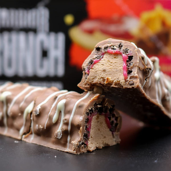 Warrior Crunch Bars 12x64g Peanut Butter Jelly - Protein Bars at MySupplementShop by Warrior