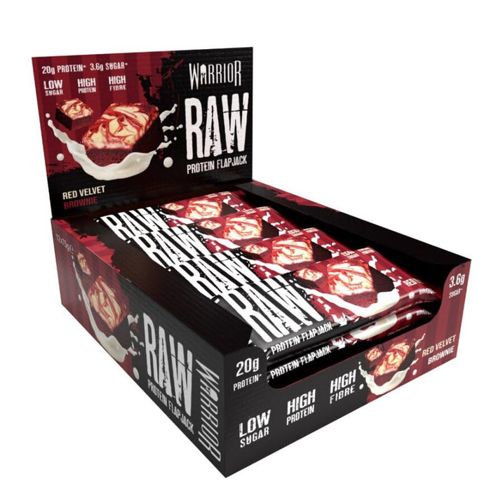 Warrior Raw Protein Flapjack 12 x 75g - Protein Bars at MySupplementShop by Warrior