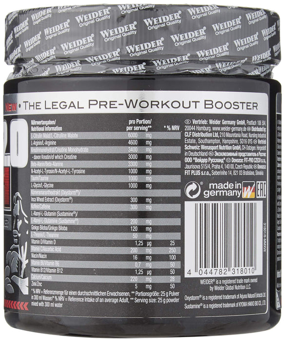 Weider Total Rush 2.0, Cola - 375 grams - Pre & Post Workout at MySupplementShop by Weider