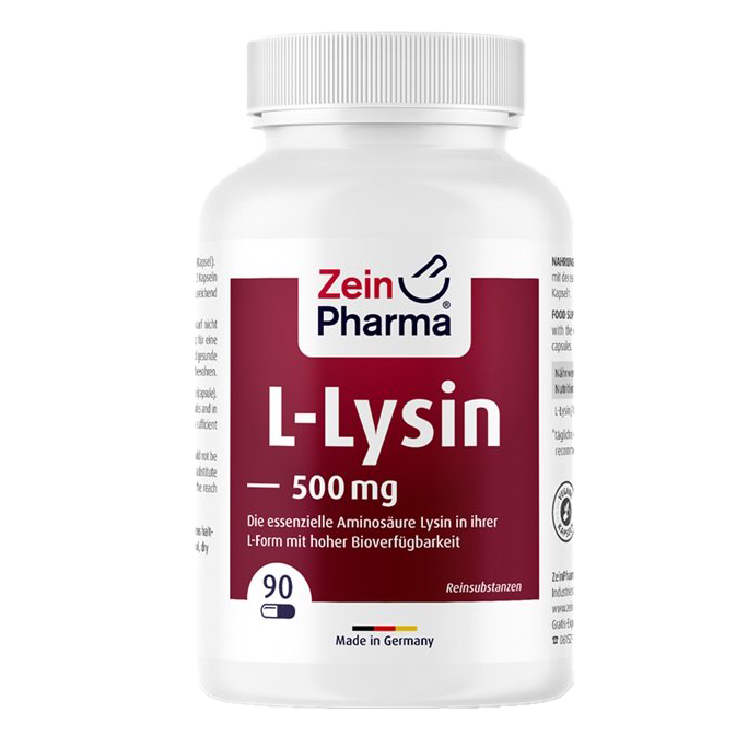Zein Pharma L-Lysine, 500mg - 90 vcaps