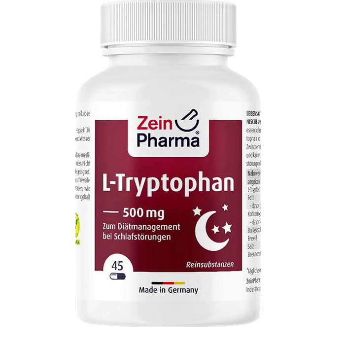 Zein Pharma L-Tryptophan, 500mg - 45 vcaps