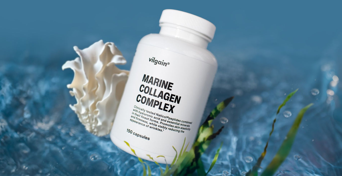 Vilgain Marine Collagen Complex 150 Caps – Rejuvenate Skin, Hair & Nails with Premium Naticol® Collagen