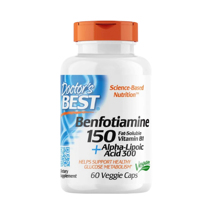 Doctor's Best Benfotiamin 150 + Alpha-Liponsäure 300 - 60 Kapseln