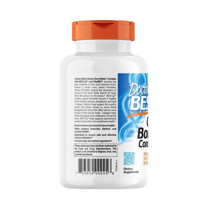 Doctor's Best Calcium Bone Maker Complex mit MCHCal – 180 Kapseln