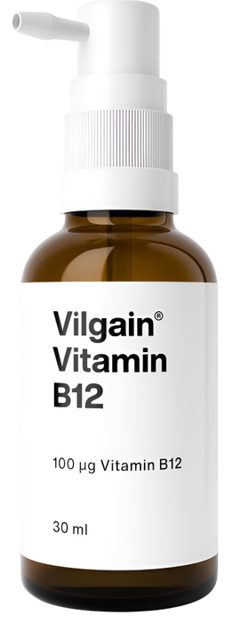 Vilgain Vitamin B12 30ml – Highly Absorbable Liquid Spray for Nervous System Support