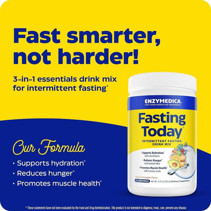 Enzymedica Fasting Today 264g Topical Pineapple Flavour - Sports Nutrition at MySupplementShop by Enzymedica