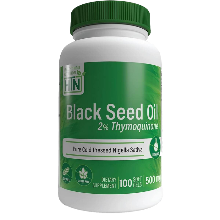 Health Thru Nutrition Schwarzkümmelöl, 500 mg – 100 Kapseln