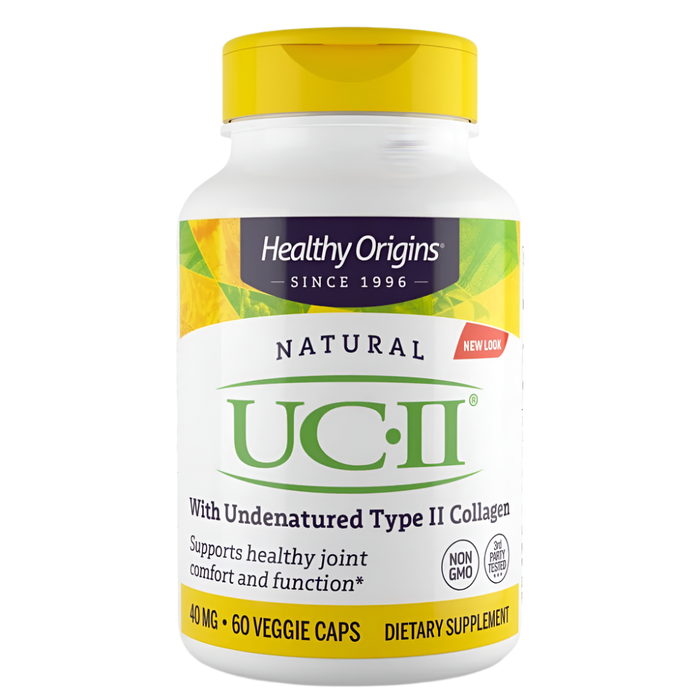 Healthy Origins UC II, Undenatured Type II Collagen 40mg 60 Capsules