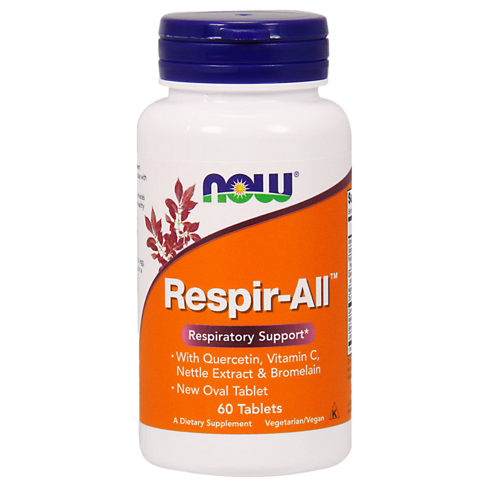 NOW Foods Respir-All, Allergie – 60 Tabletten
