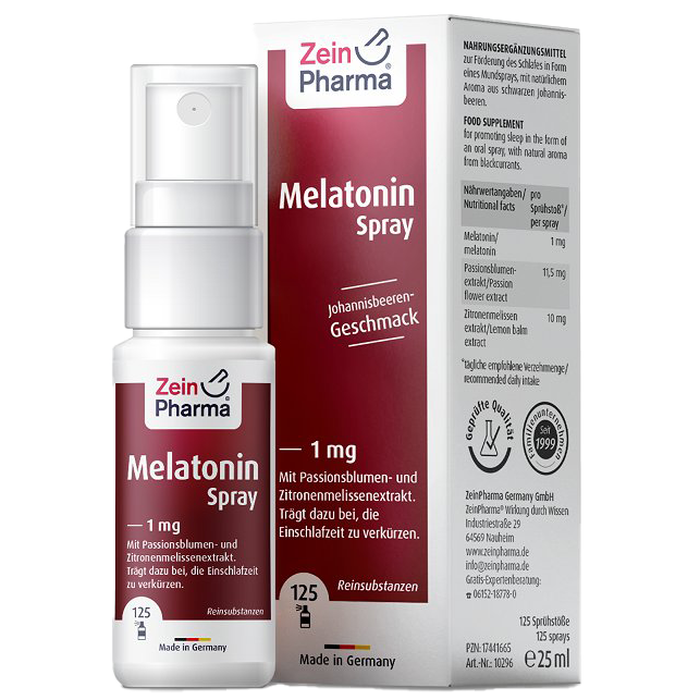Zein Pharma Melatonin Spray, 1mg 25 ml