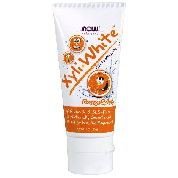 NOW Foods XyliWhite Kids, Orange Splash – 85 g
