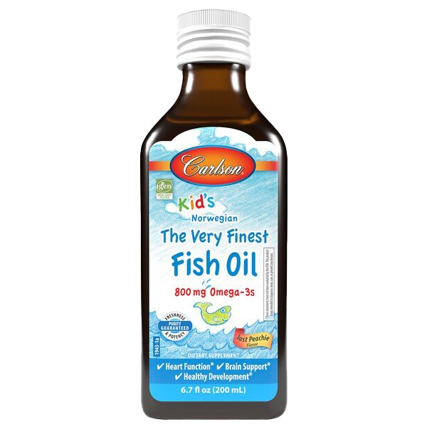 Kid's The Very Finest Fish Oil, 800mg Just Peachie - 200 ml.