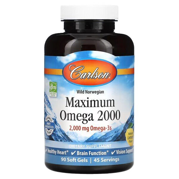 Carlson Labs Maximum Omega 2000 - 60 softgels