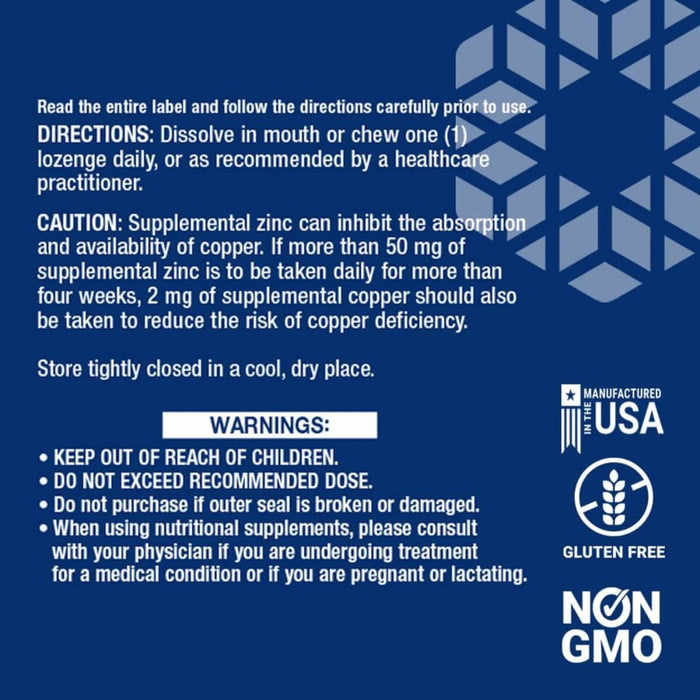 Life Extension Zinc Lozenges 60 Vegetarian Lozenges (Citrus-Orange Flavour) - Vitamins & Minerals at MySupplementShop by Life Extension