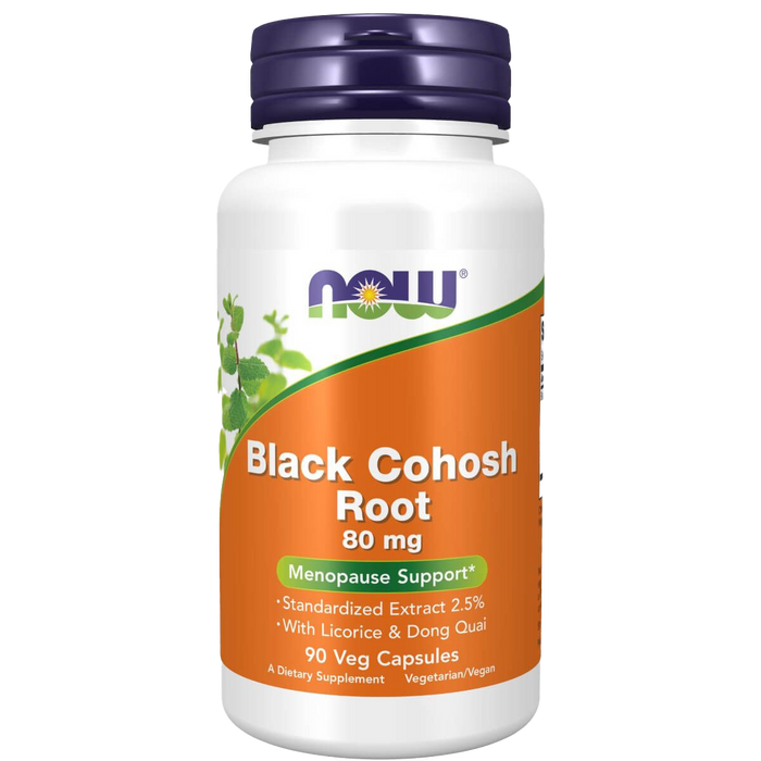 NOW Foods Black Cohosh Root 80 mg 90 Veg Capsules