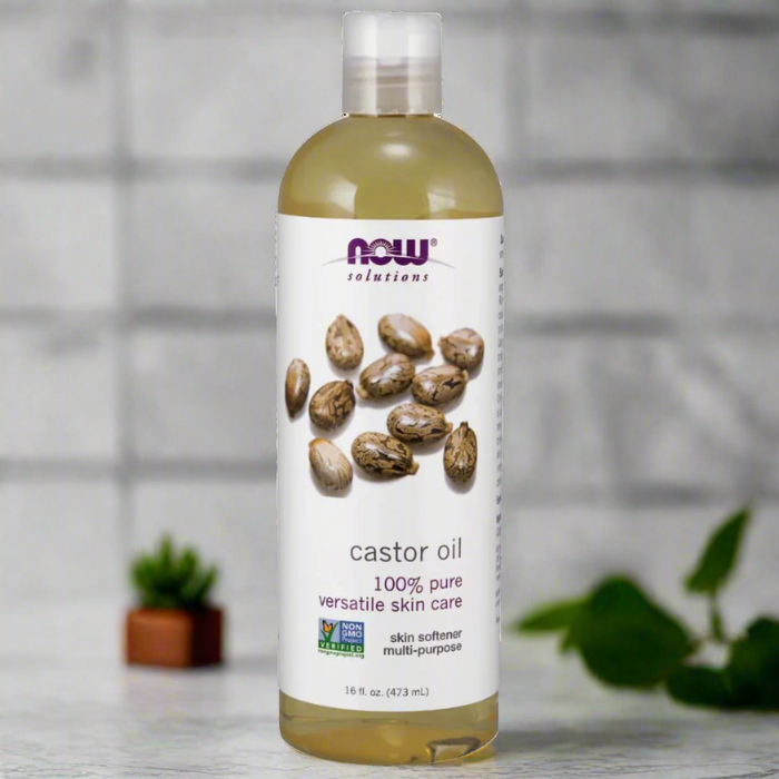 NOW Foods Rizinusöl, 100 % rein – 473 ml.