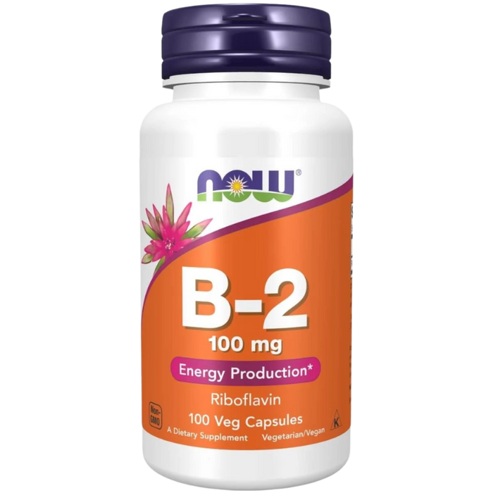 NOW Foods Vitamin B-2 Riboflavin, 100 mg – 100 Kapseln