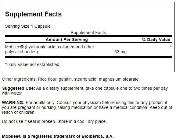 Swanson Hyaluronic Acid Complex 33mg 60 Capsules - Joint Support at MySupplementShop by Swanson
