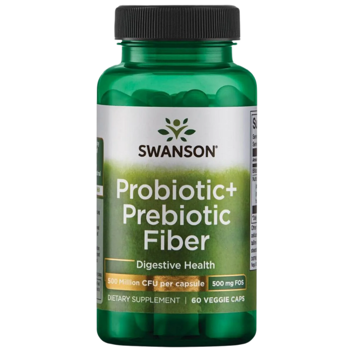 Swanson Probiotic+ Präbiotische Ballaststoffe – 60 Kapseln