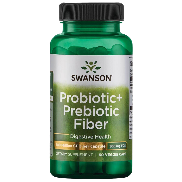 Swanson Probiotic+ Präbiotische Ballaststoffe – 60 Kapseln