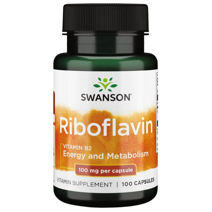 Swanson Riboflavin Vitamin B-2, 100 mg – 100 Kapseln