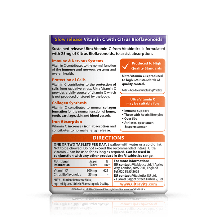 Vitabiotics Ultra Vitamin C 500mg 60 Tablets