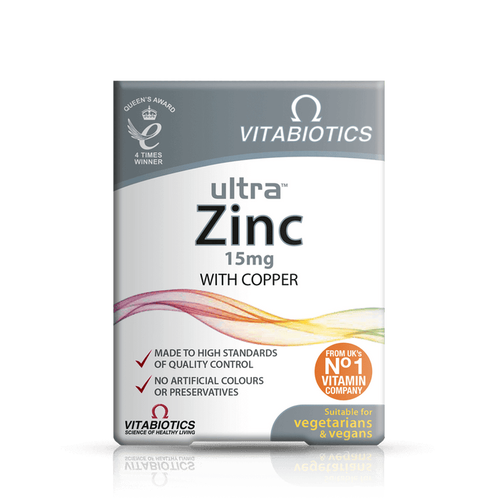 Vitabiotics Ultra Zinc 15mg with Copper 60 Tablets
