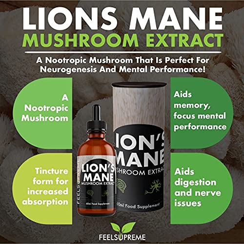 Feel Supreme Lions Mane Extract 60ml - Health Foods at MySupplementShop by Feel Supreme