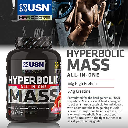 USN Hyperbolic Mass 2kg Strawberry - Sports Nutrition at MySupplementShop by Usn