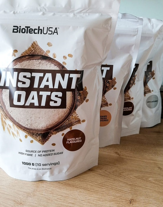 BioTechUSA Instant Oats, Chocolate - 1000g - Health Foods at MySupplementShop by BioTechUSA