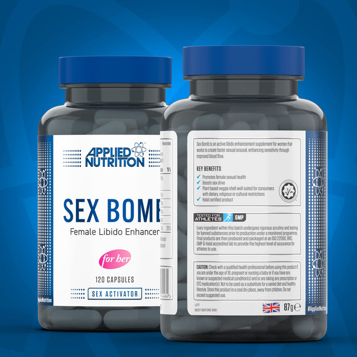 Applied Nutrition Sex Bomb For Her | Libido Enhancer 120 Veg Caps - Supplements for Women at MySupplementShop by Applied Nutrition