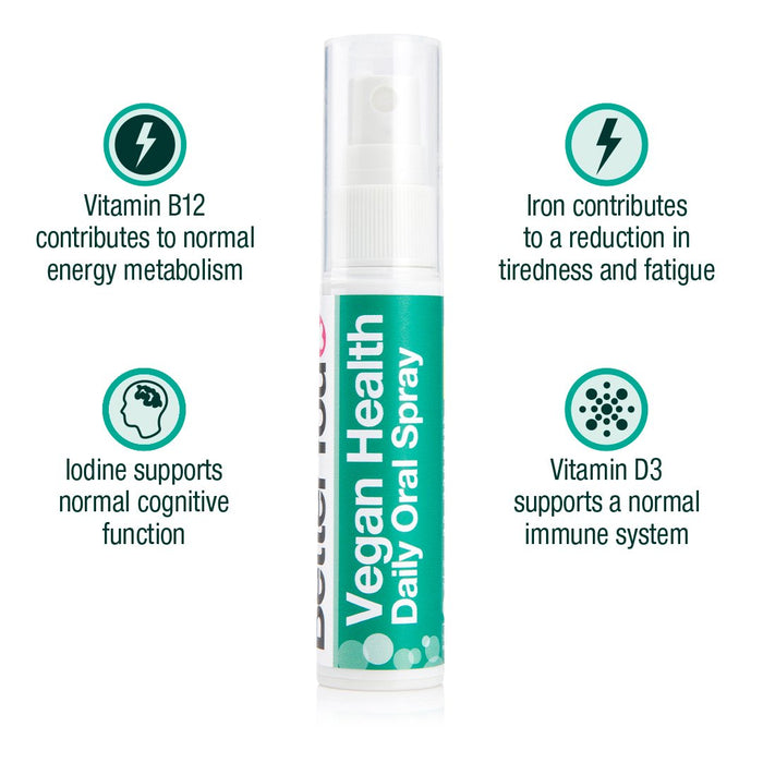 BetterYou Vegan Health Daily Oral Spray 25ml - Health and Wellbeing at MySupplementShop by BetterYou