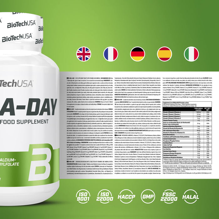 BioTechUSA One-a-Day - 100 tabs - Sports Supplements at MySupplementShop by BioTechUSA
