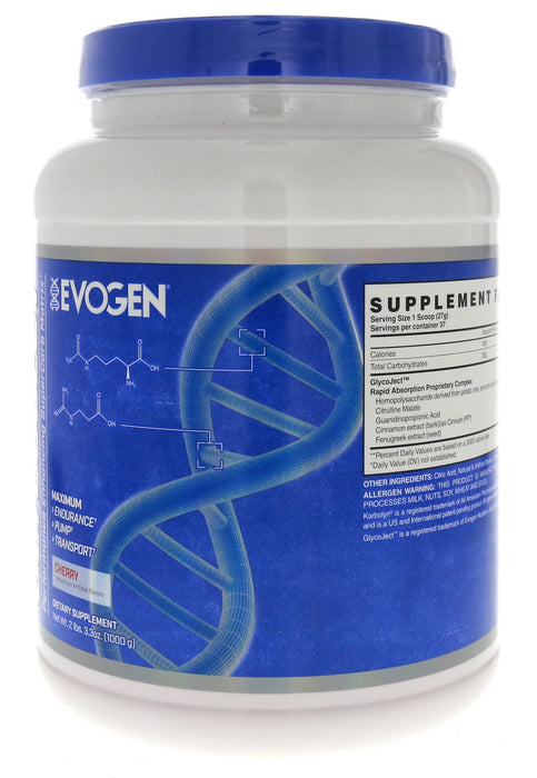 Evogen GlycoJect, Cherry - 1000 grams - Pre & Post Workout at MySupplementShop by Evogen